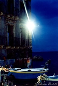 Paesaggio notturno di Chinalea di Scilla 